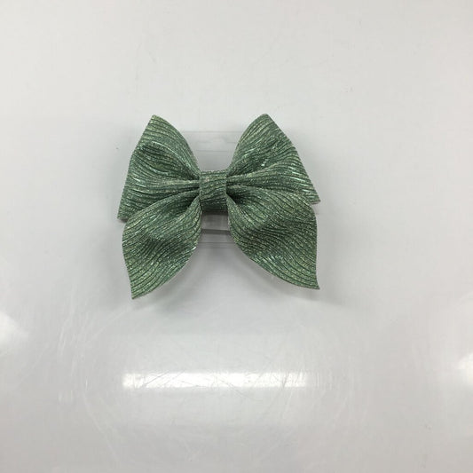 GLITTER BOW EMERALD PINK PANDA BOWTIQUE