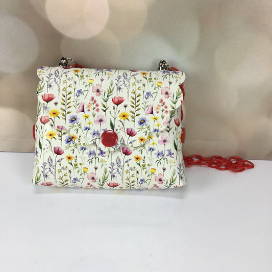 Purse - Floral with Chain