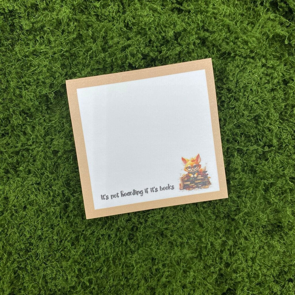 Hoarding Books Sticky Note