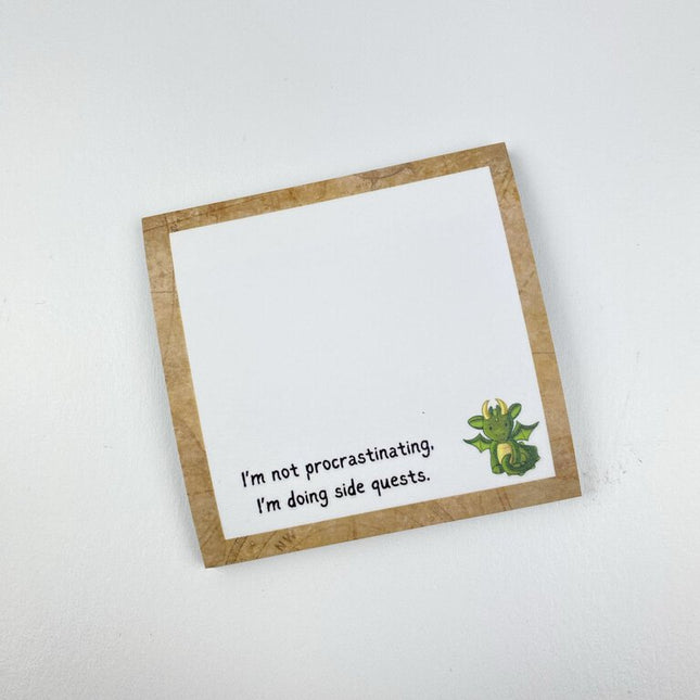 Doing Side Quests Sticky Note