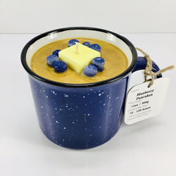 Blueberry Pancakes (Blue Camper Mug) - Mug Candle - 100% Soy Wax - view 1