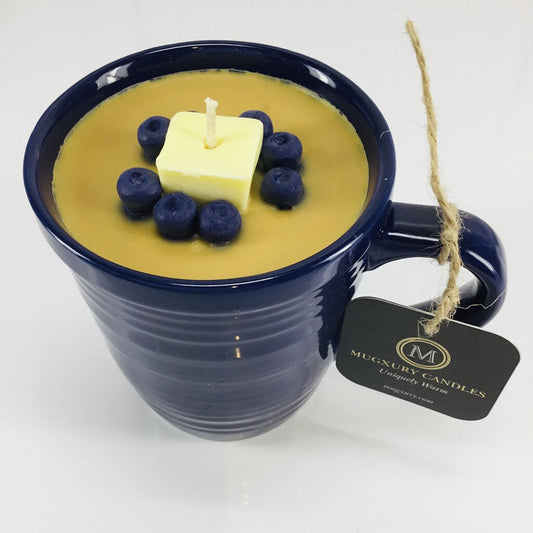 Blueberry Pancakes - Mug Candle - 100% Soy Wax