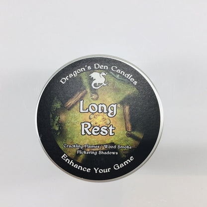 LONG REST - Tin - Dragon's Den Candles