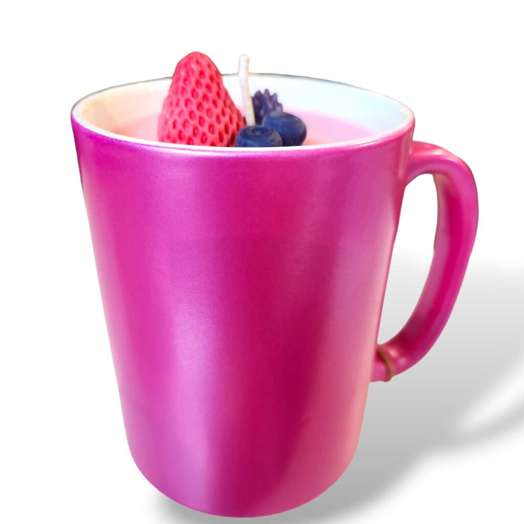 BERRIES AND CREAM - Mug Candle - 100% Soy Wax