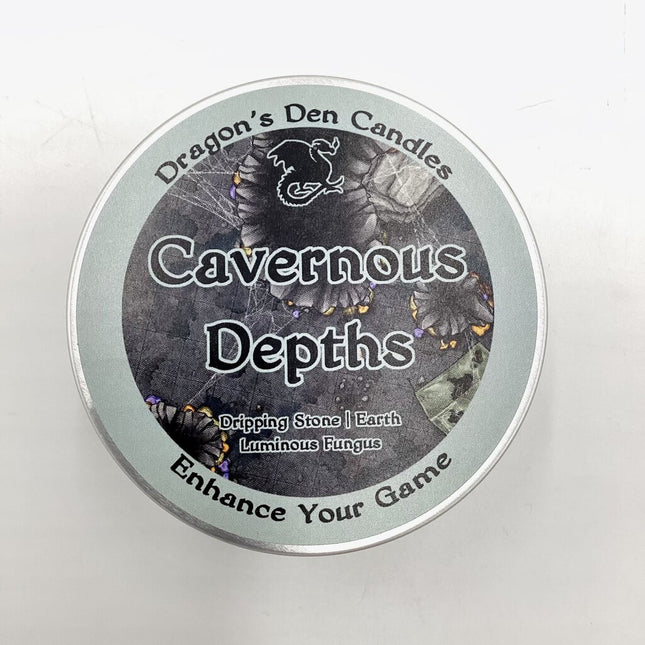 CAVERNOUS DEPTHS - Tin - Dragon's Den Candles