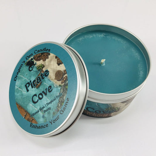 PIRATE COVE - Tin - Dragon's Den Candles