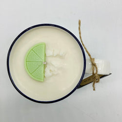 Coconut Lime (Mosaic mug - mug design may vary) - Mug Candle - 100% Soy Wax - view 3