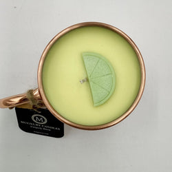 Ginger Lime Mule (Copper Plated Mule Mug) - Mug Candle - 100% Soy Wax - view 3