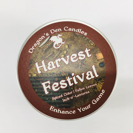 HARVEST FESTIVAL - Tin - Dragon's Den Candles