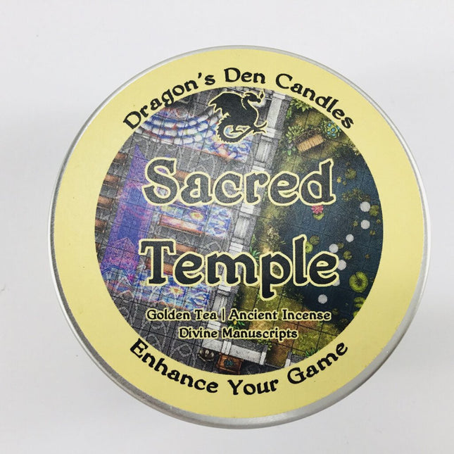 SACRED TEMPLE - Tin - Dragon's Den Candles