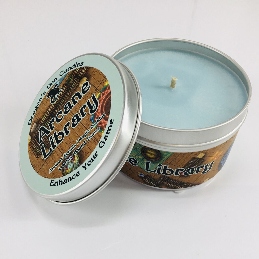 ARCANE LIBRARY - Tin - Dragon's Den Candles