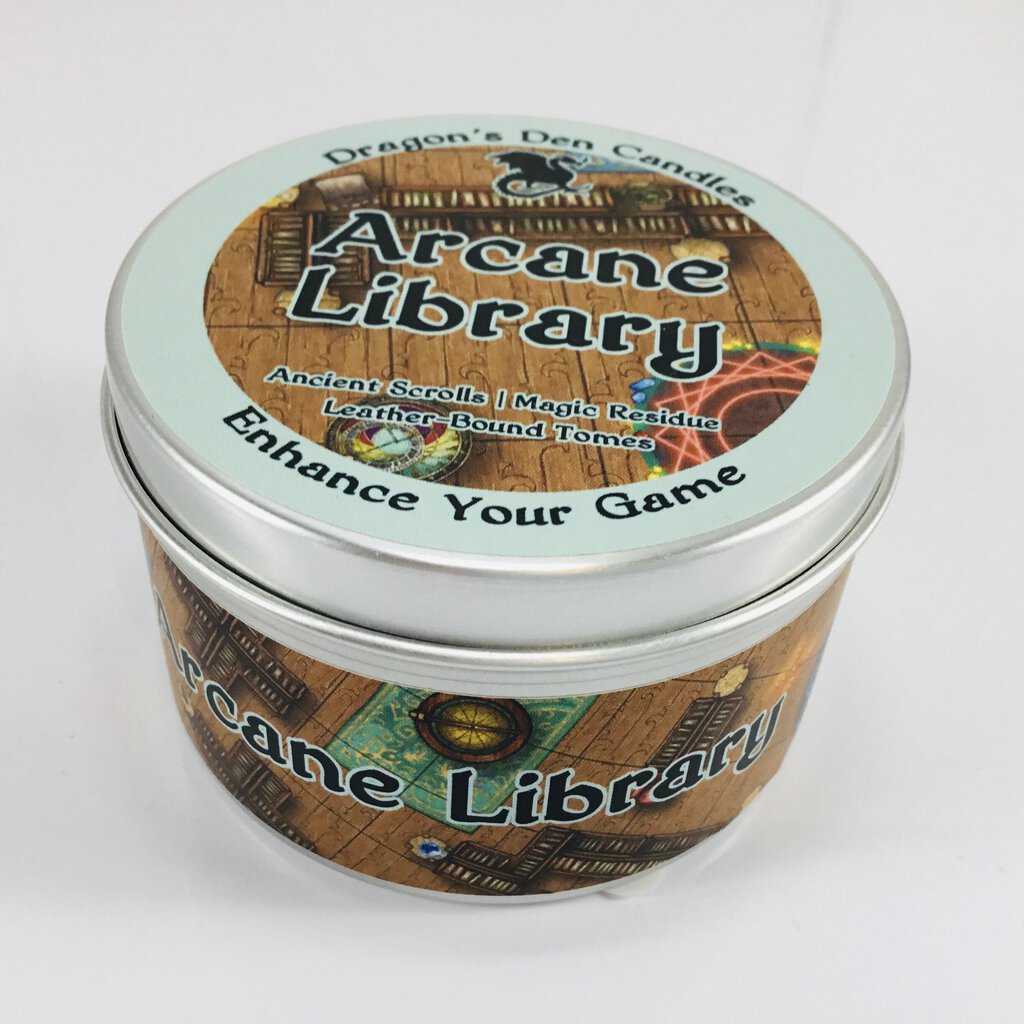 ARCANE LIBRARY - Tin - Dragon's Den Candles