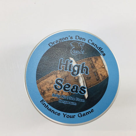 HIGH SEAS - Tin - Dragon's Den Candles