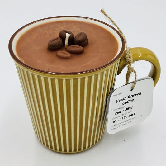 Fresh Coffee - Mug Candle - 100% Soy Wax