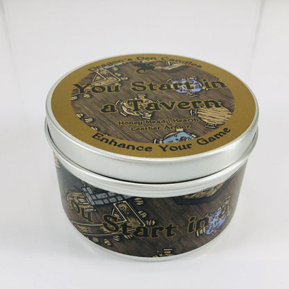 YOU START IN A TAVERN - Tin - Dragon's Den Candles