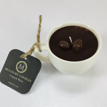 Espresso (White Porcelain) - Mug Candle - 100% soy wax