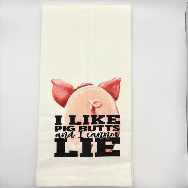 PIG BUTT FLOUR SACK DISHTOWEL
