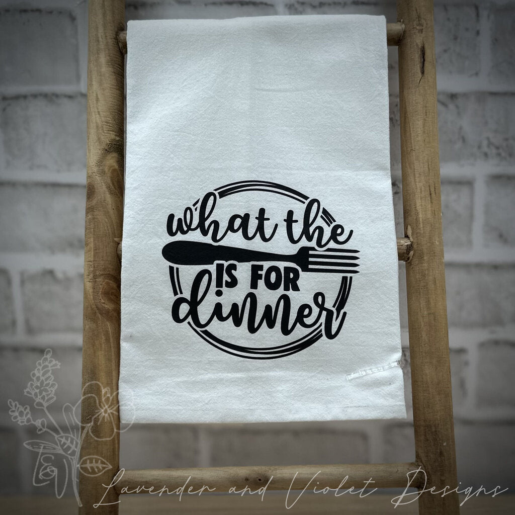 DINNER FLOUR SACK DISHTOWEL