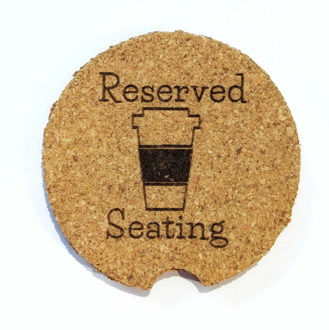 Cork Car Coaster CCC - Reserved Seating Hot Coffee