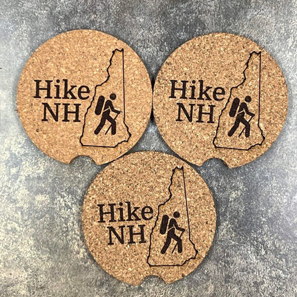 Cork Car Coaster CCC - Hike New Hampshire