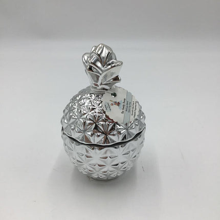 SILVER PINEAPPLE CANDLE THE BUBBLY BUNNY