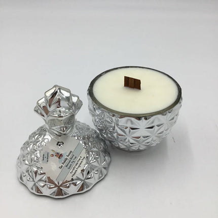SILVER PINEAPPLE CANDLE THE BUBBLY BUNNY