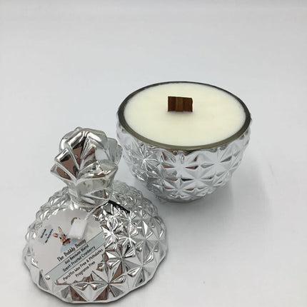 SILVER PINEAPPLE CANDLE THE BUBBLY BUNNY