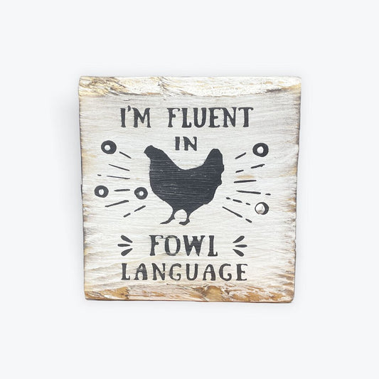 SQUARE BLOCK- FOWL LANGUAGE