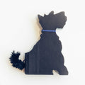 Book Decor Dog Scottie blk