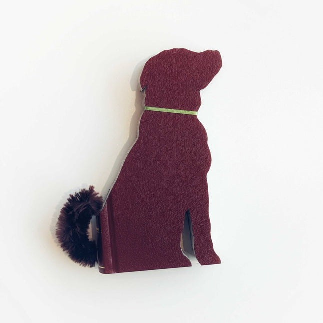 Book Decor Dog Mutt brn