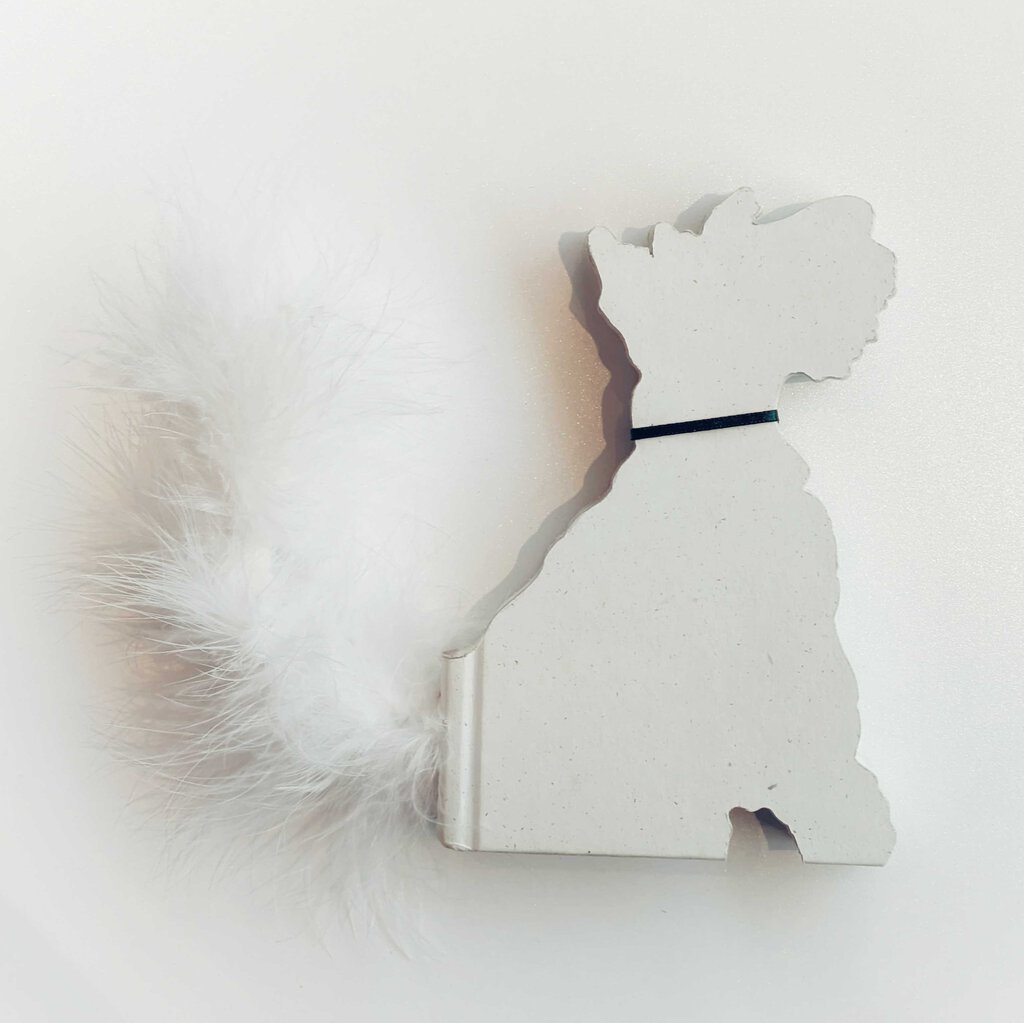 Book Decor Dog Westie wht