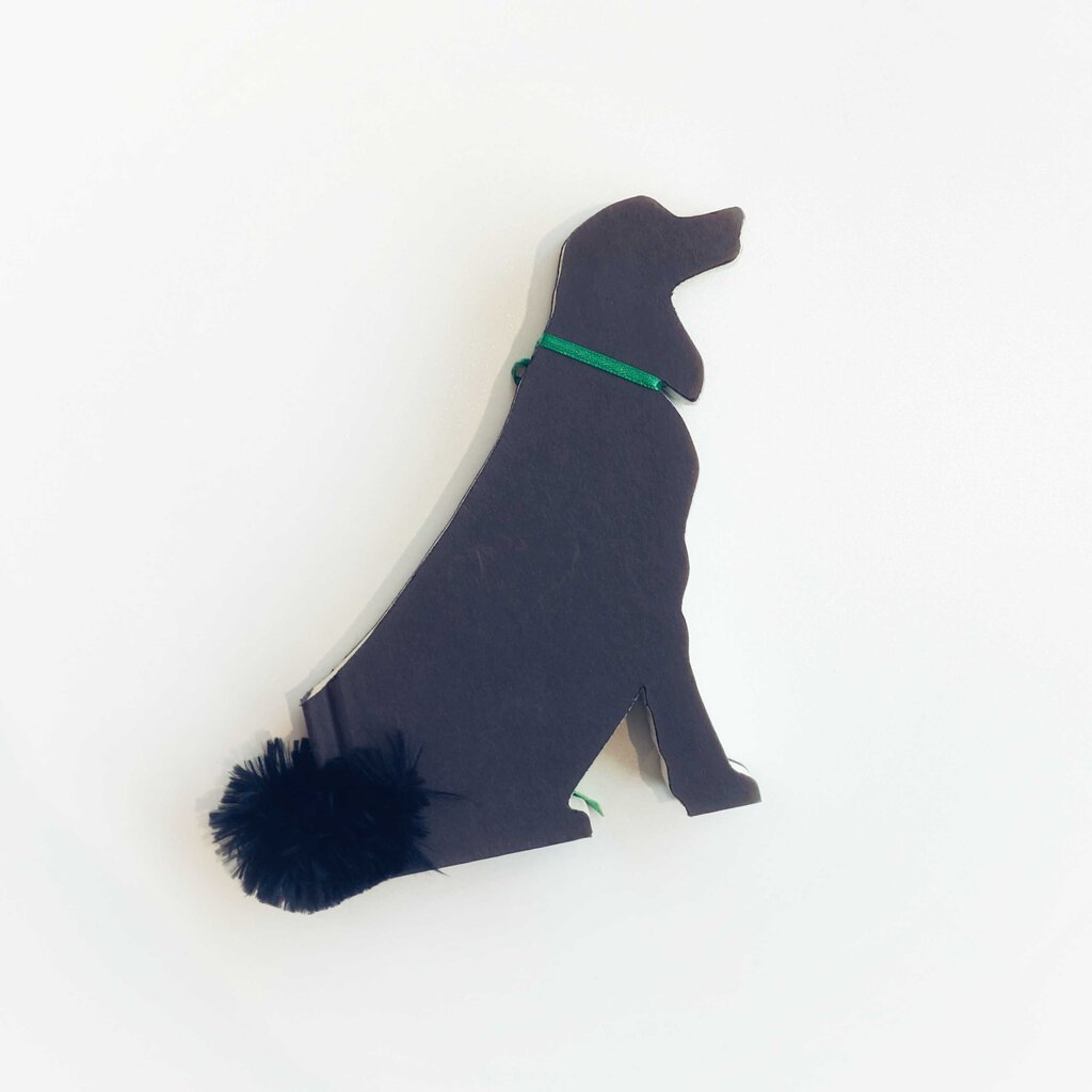 Book Decor Dog Setter blk