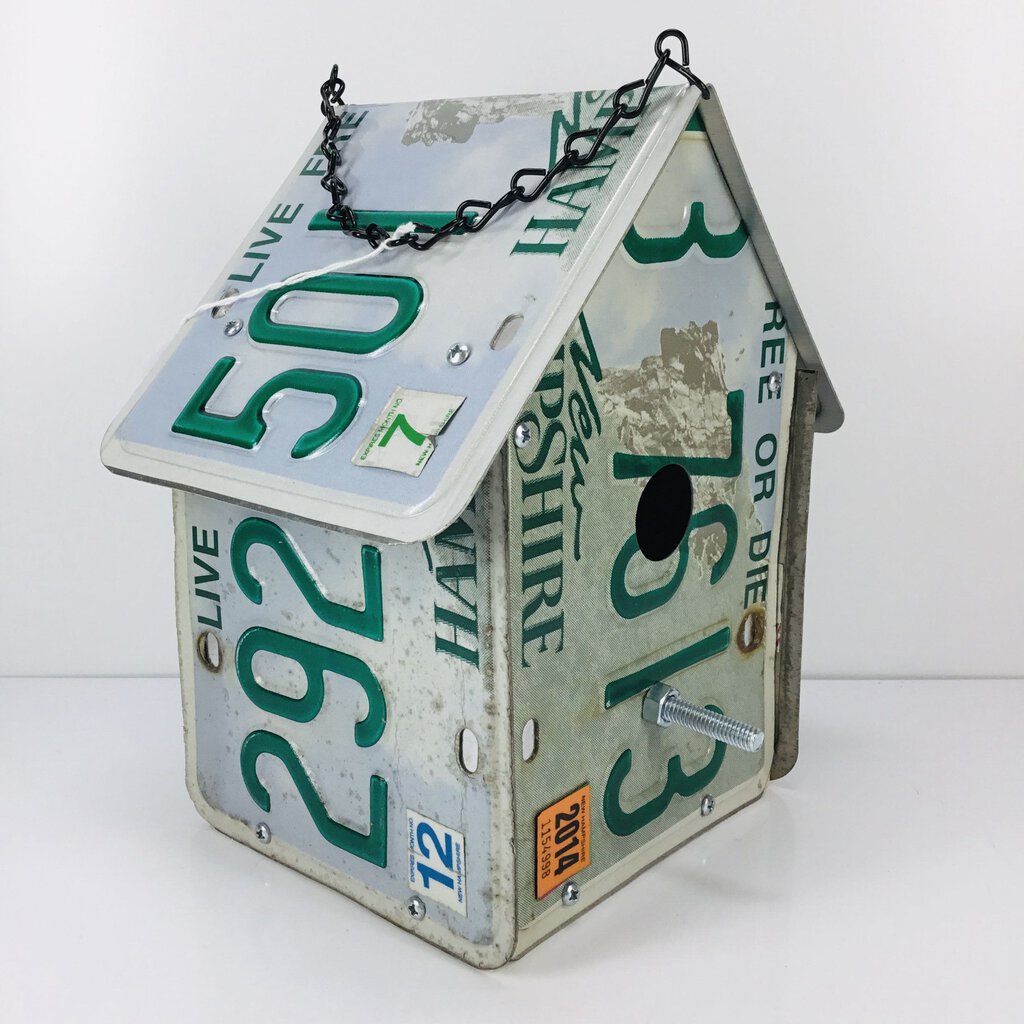 Recycled License Plate Birdhouse