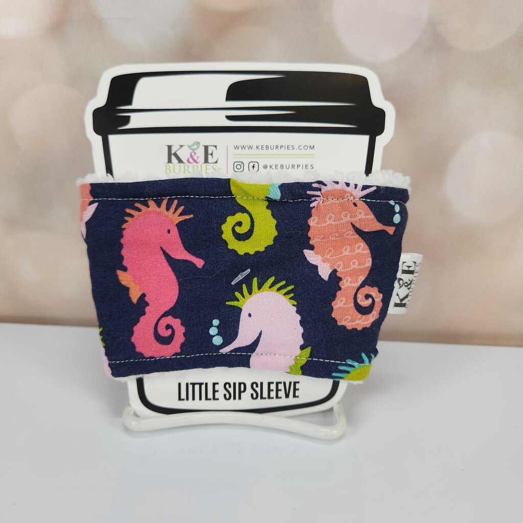 SIP SLEEVE LITTLE SIP SEAHORSE K&E BURPIES