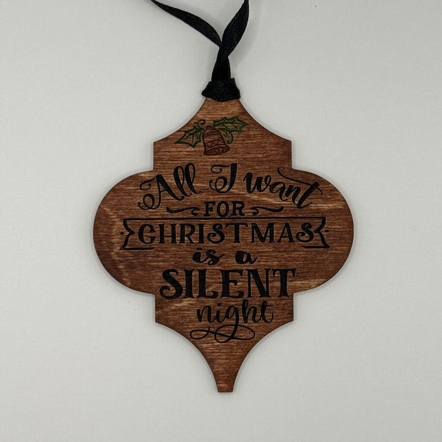 SILENT NIGHT ORNAMENT