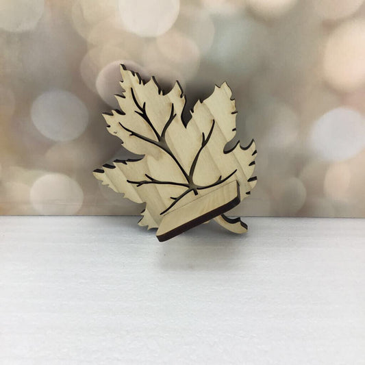 Maple Leaf Wood Shelf