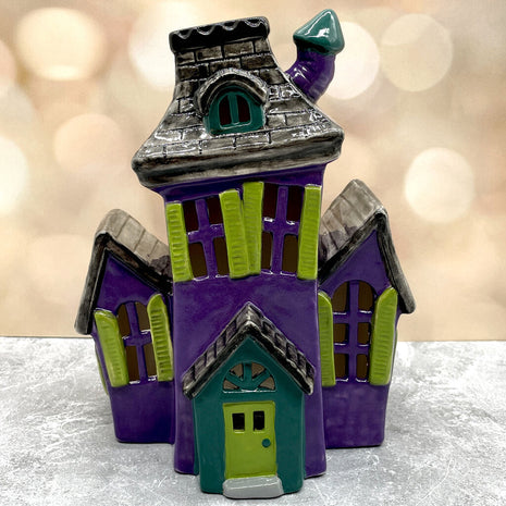 HAUNTED HOUSE LIGHT UP PURPLE BLACK