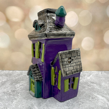 HAUNTED HOUSE LIGHT UP PURPLE BLACK