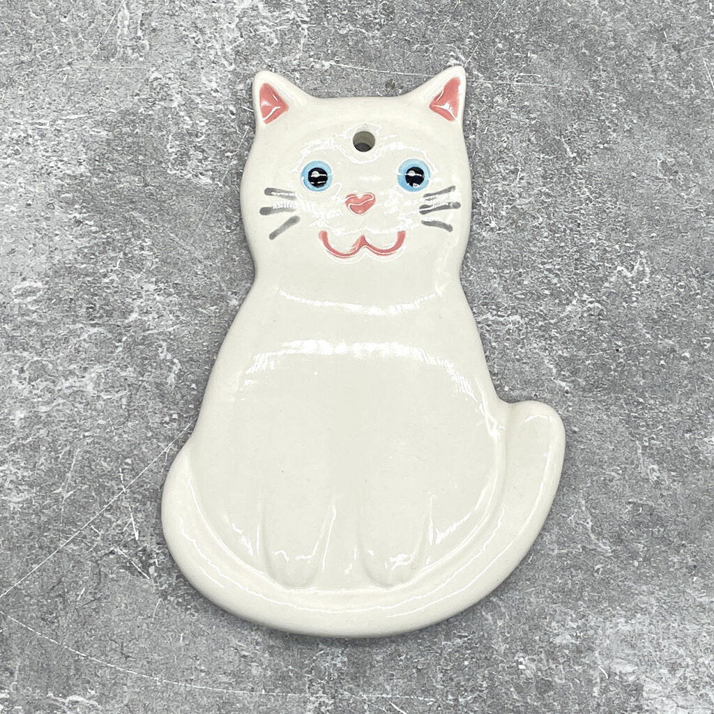 CAT ORN WHITE