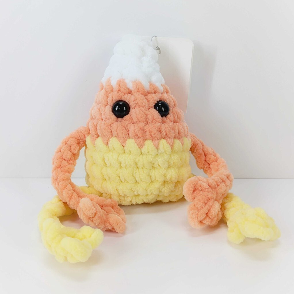 Leggy Candy Corn Crochet Stuffie