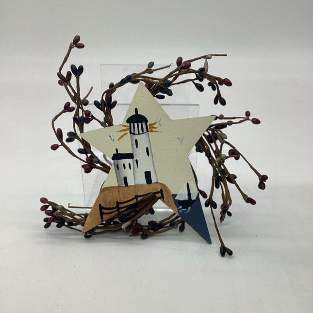 LIGHTHOUSE SM BERRY WREATH