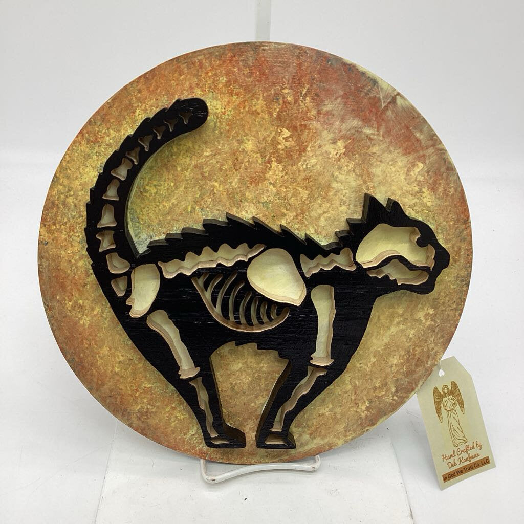 INDOOROUTDOOR SKELETON CAT RECYCLED PLYWOOD