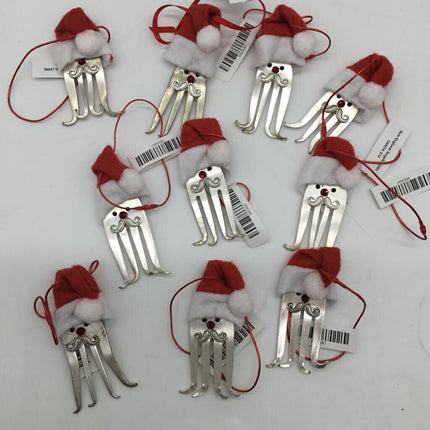 SANTA FORK ORNAMENT