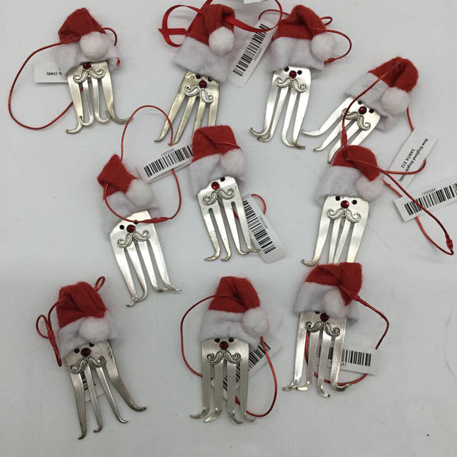 SANTA FORK ORNAMENT