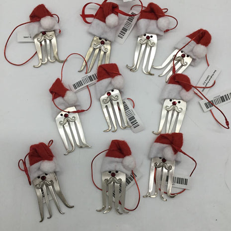 SANTA FORK ORNAMENT