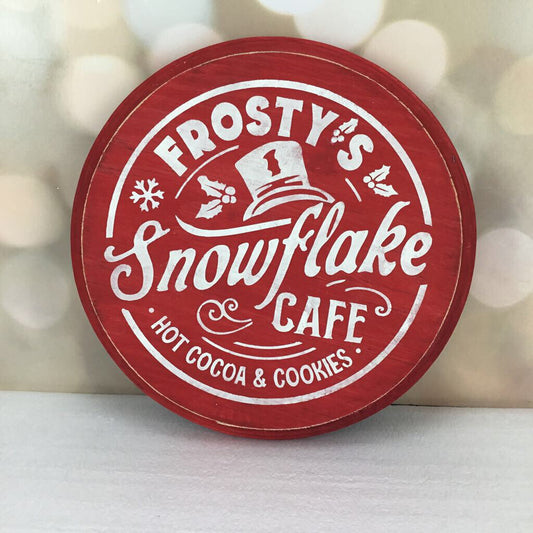 FROSTYS CAFE ROUND SIGN NO FLORALS