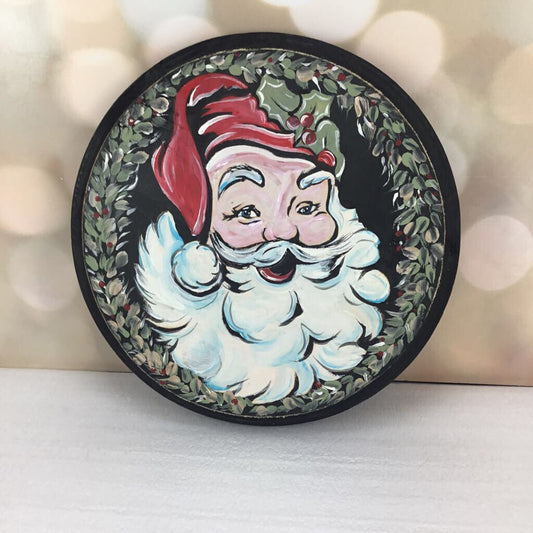 HAND PAINTED SANTA FACE 2023