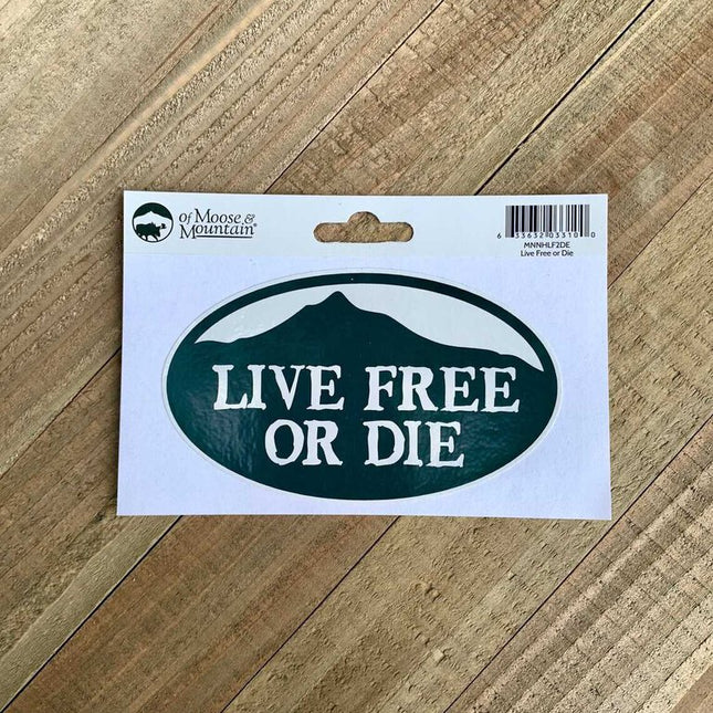 LIVE FREE OR DIE MTN Sticker