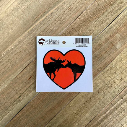 MOOSE LOVE COUPLE DECAL