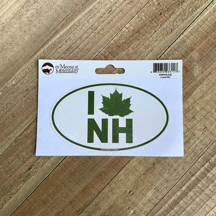 I LOVE NH MAPLE DECAL